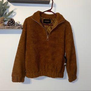Brown Sherpa Pullover